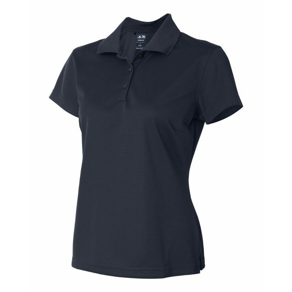 ADIDAS CLIMALITE WOMEN'S Medium NAVY BLUE GOLF POLO SHIRT - Picture 3 of 3